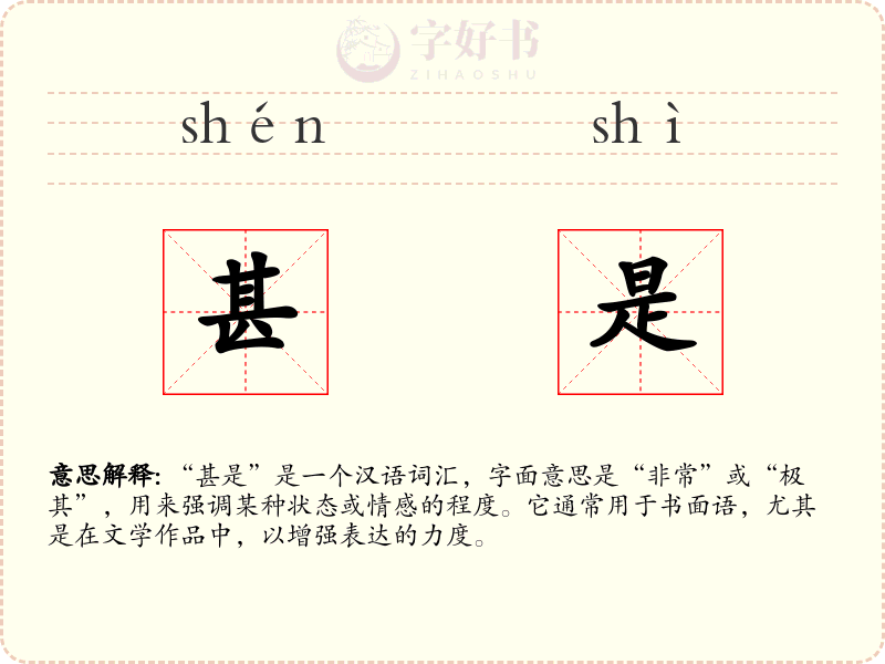 甚是