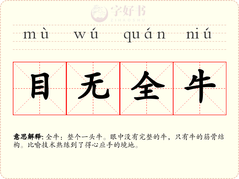 目无全牛
