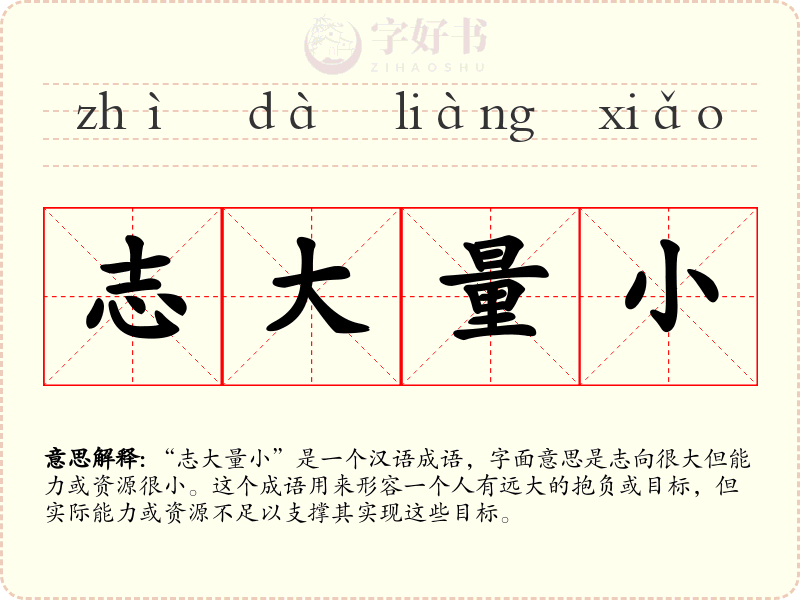 志大量小