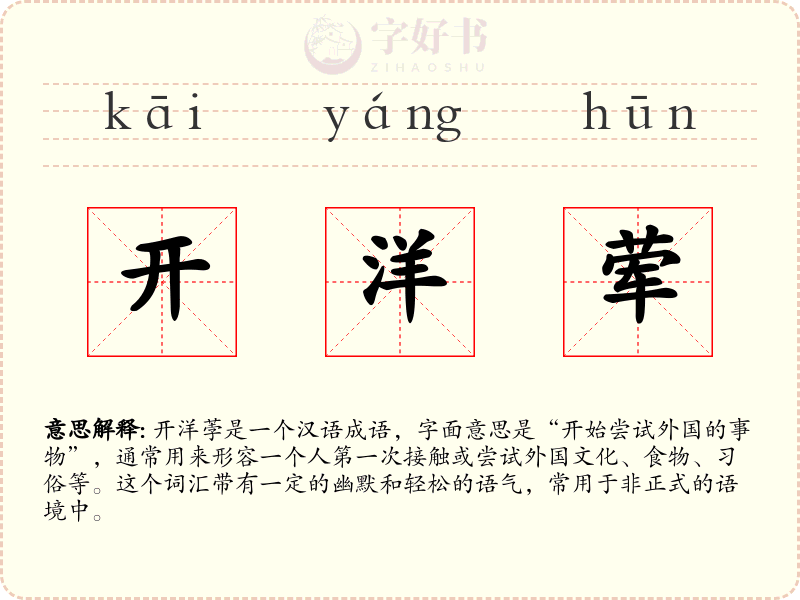 开洋荤