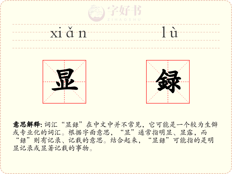 显録