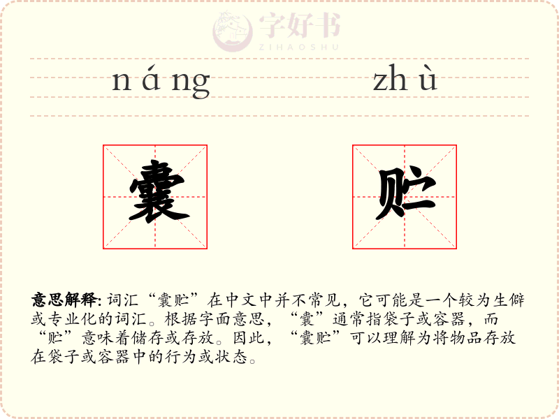 囊贮