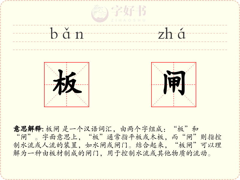 板闸