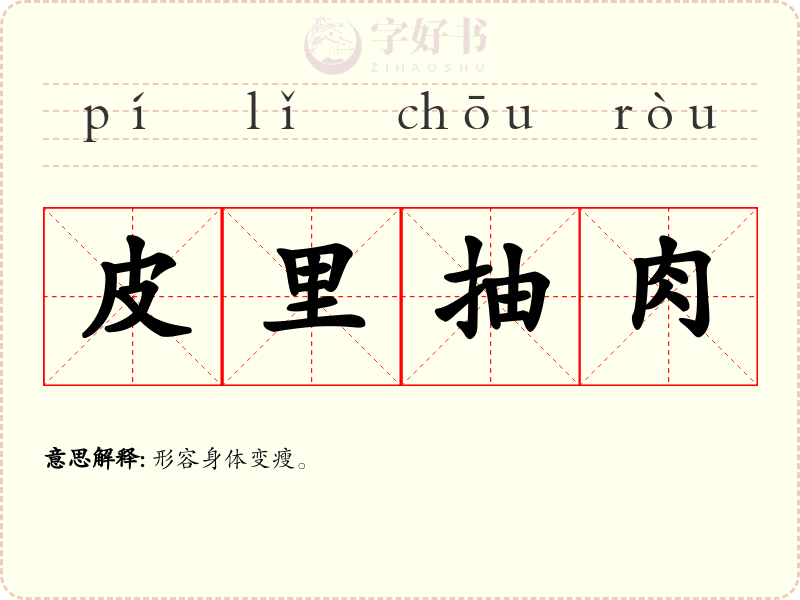 皮里抽肉