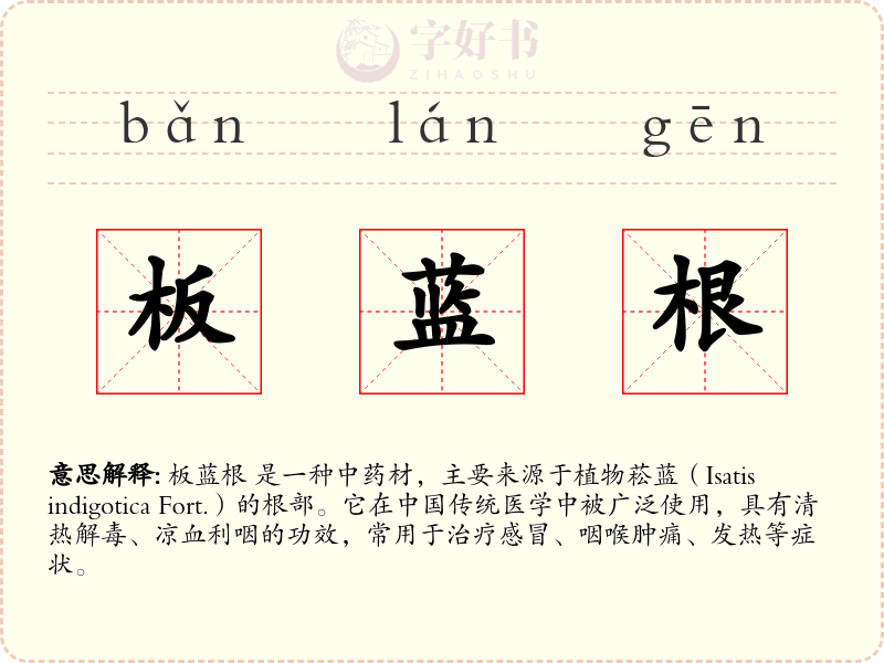 板蓝根