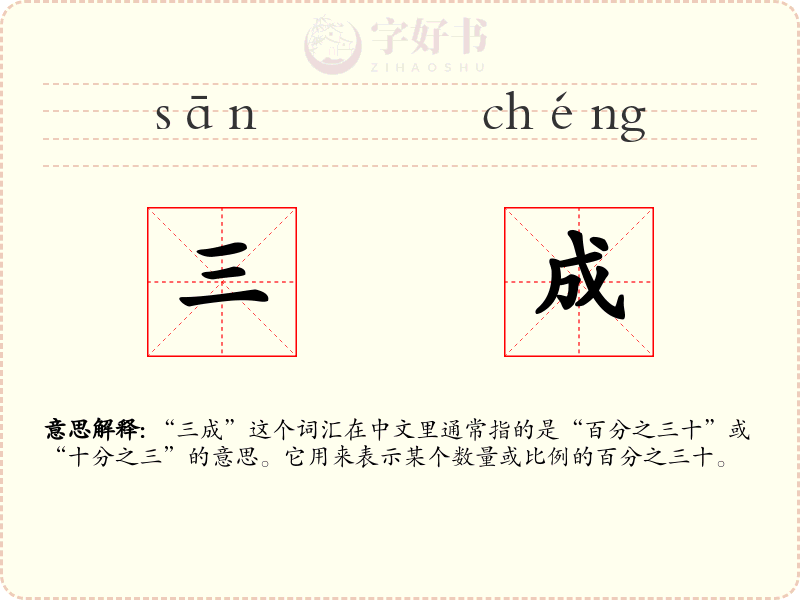 三成