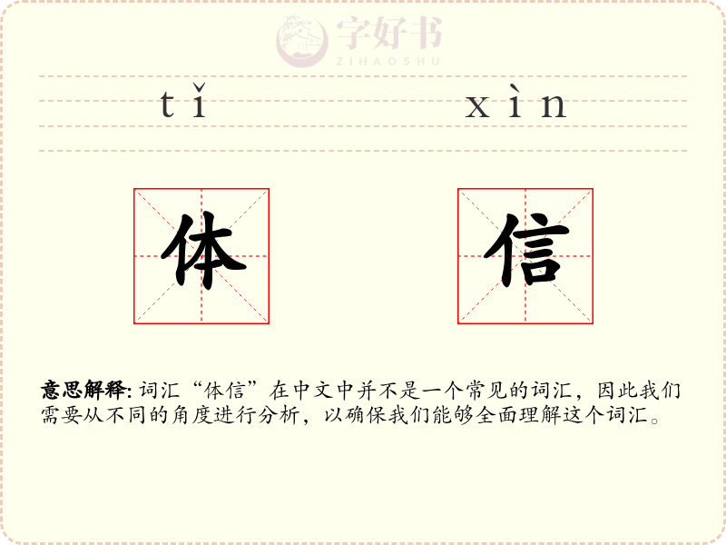 体信