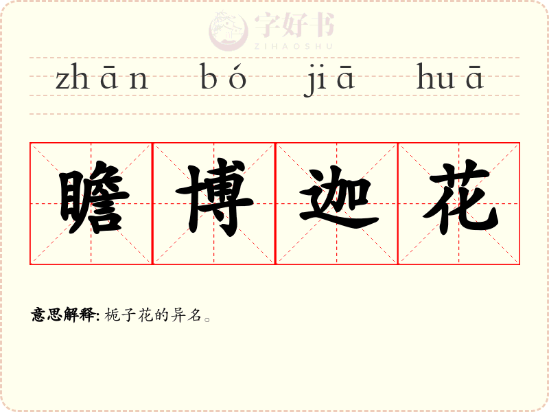瞻博迦花