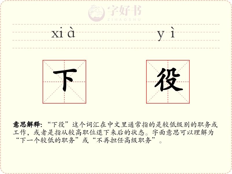 下役