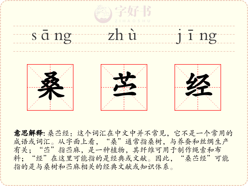 桑苎经