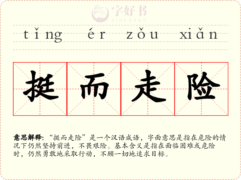 挺而走险