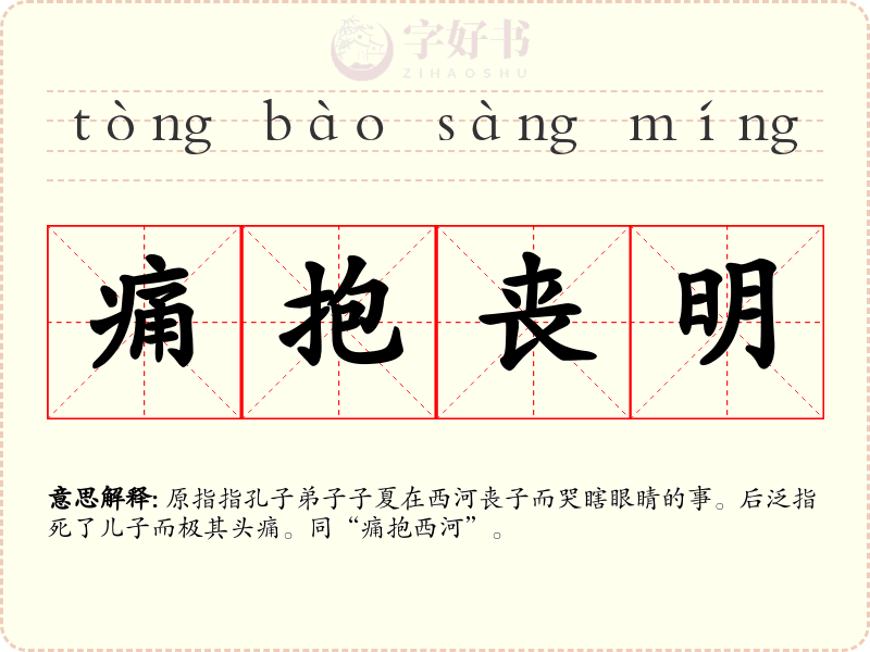 痛抱丧明