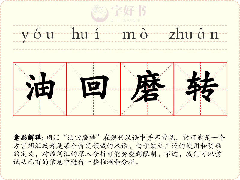油回磨转