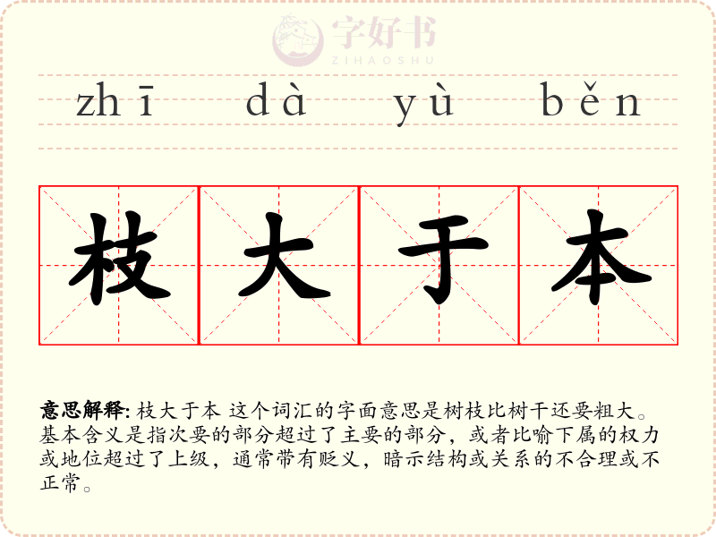 枝大于本