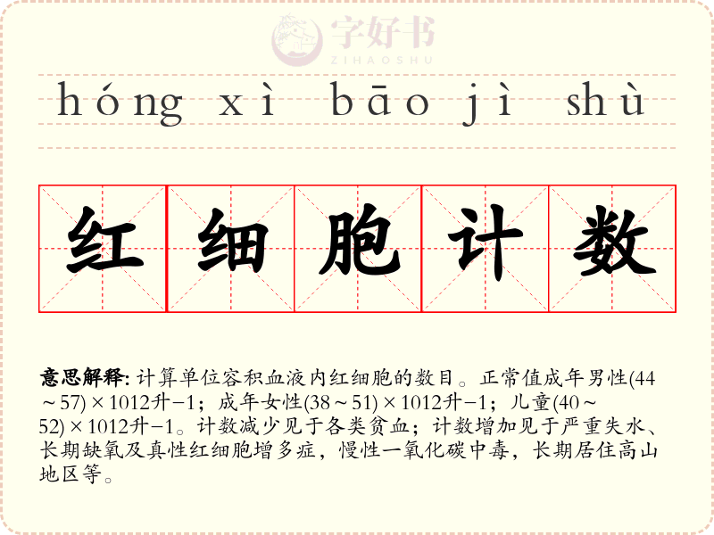 红细胞计数