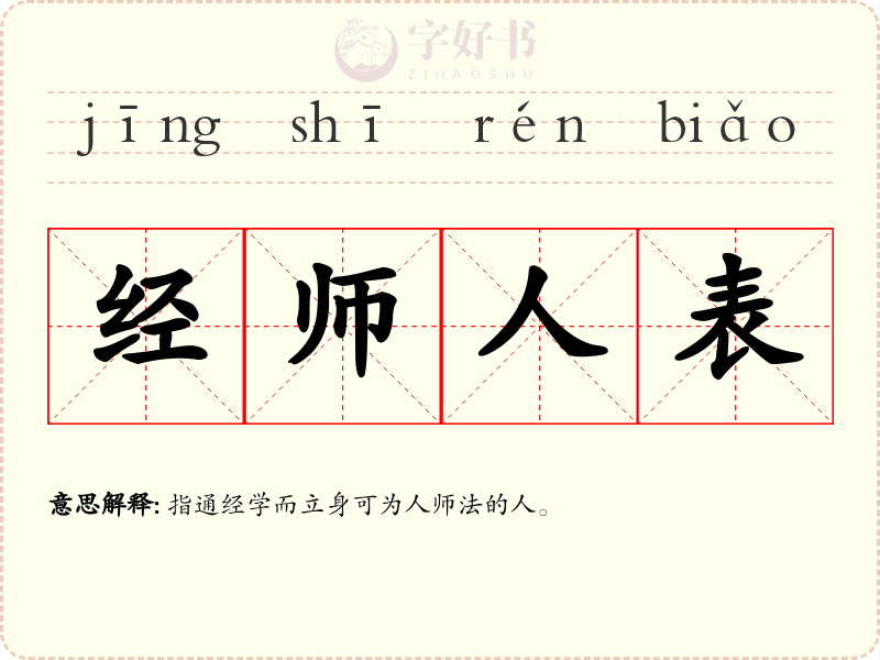 经师人表