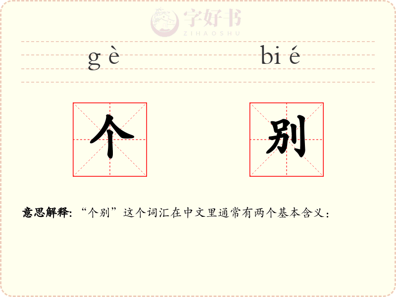 个别