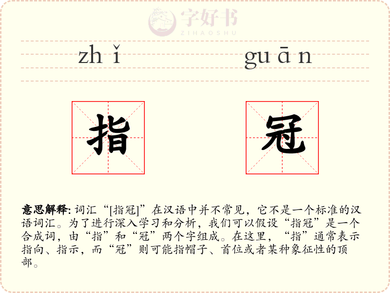 指冠