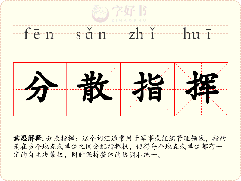 分散指挥