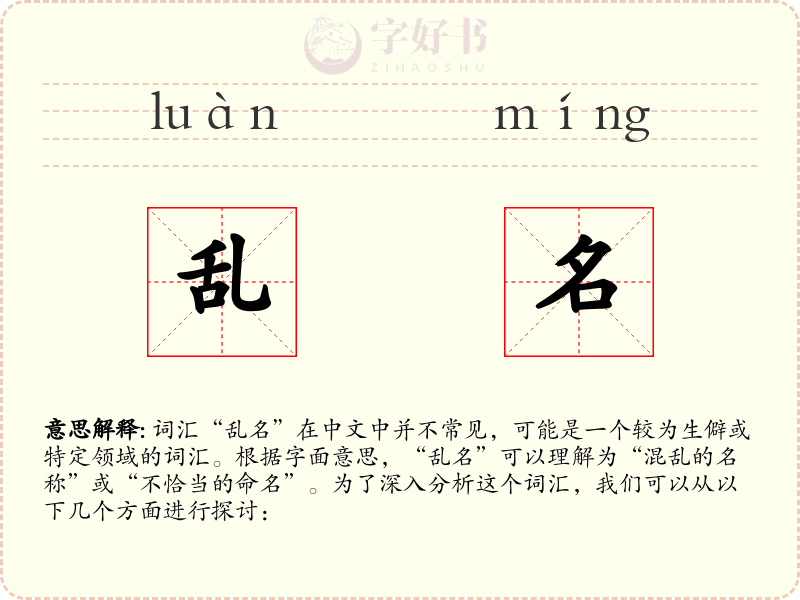 乱名