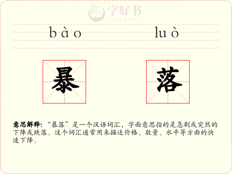 暴落