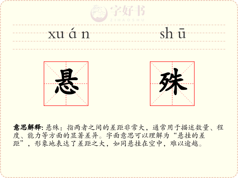 悬殊
