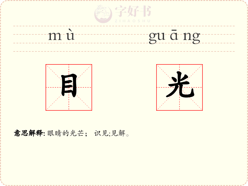 目光