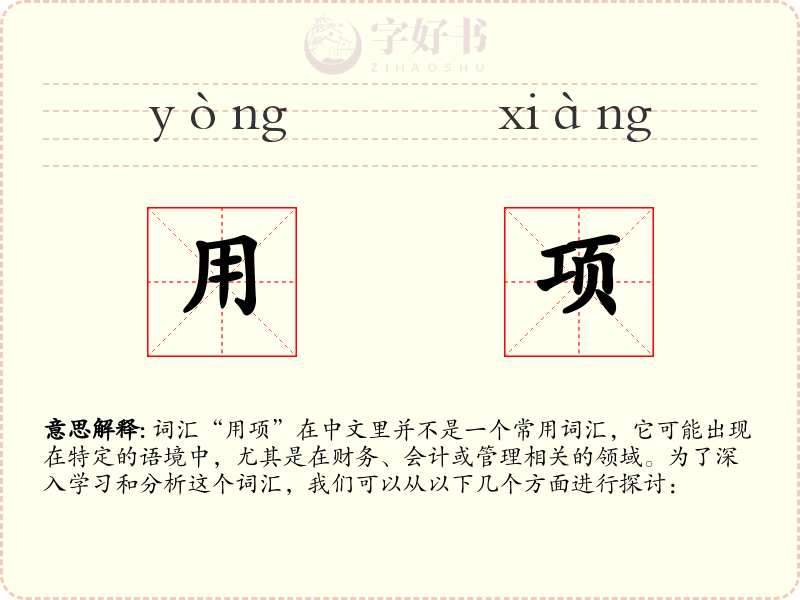 用项