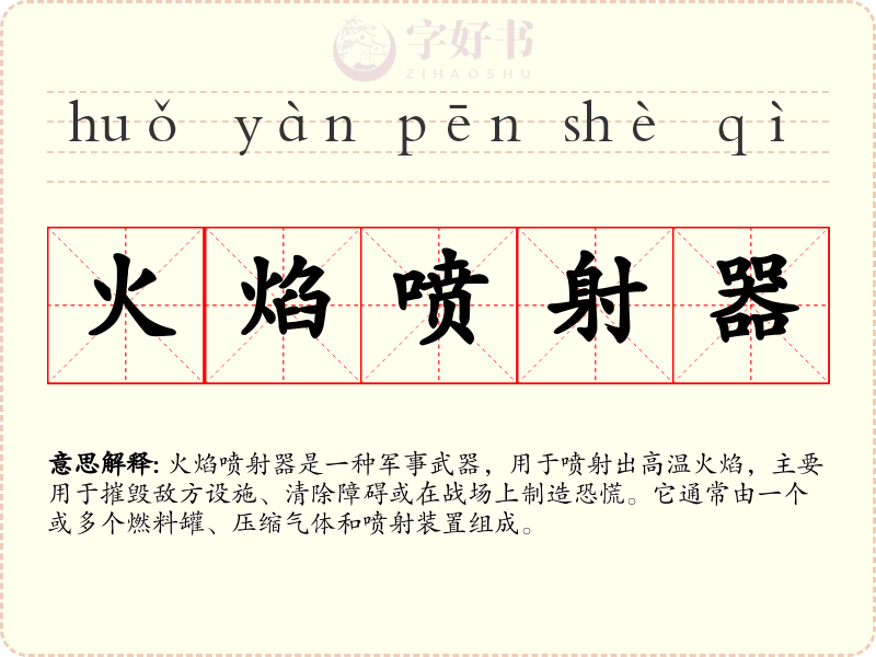 火焰喷射器