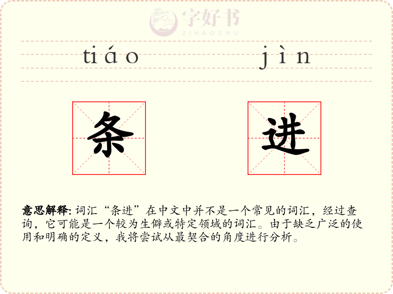 条进