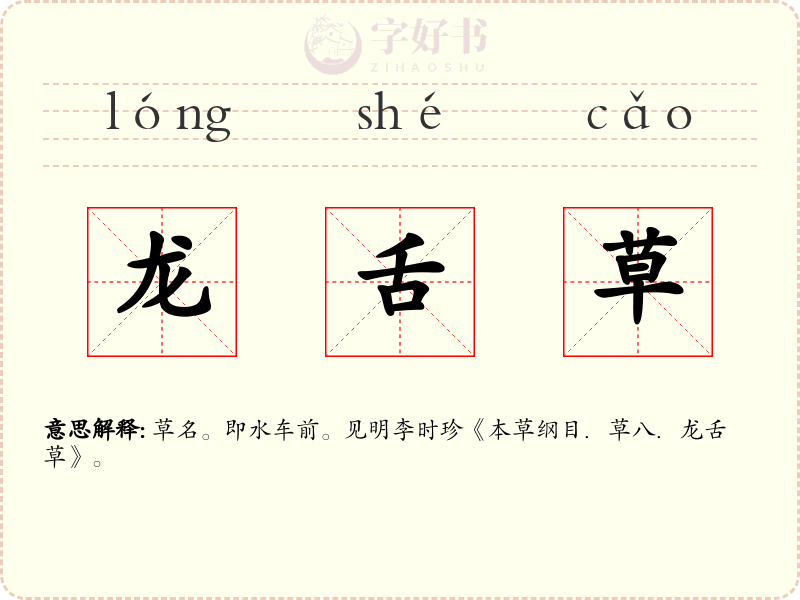 龙舌草