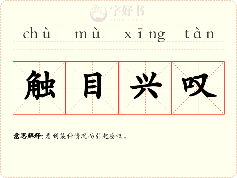 触目兴叹