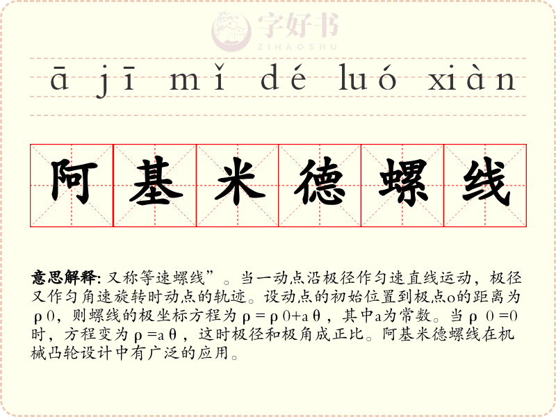 阿基米德螺线