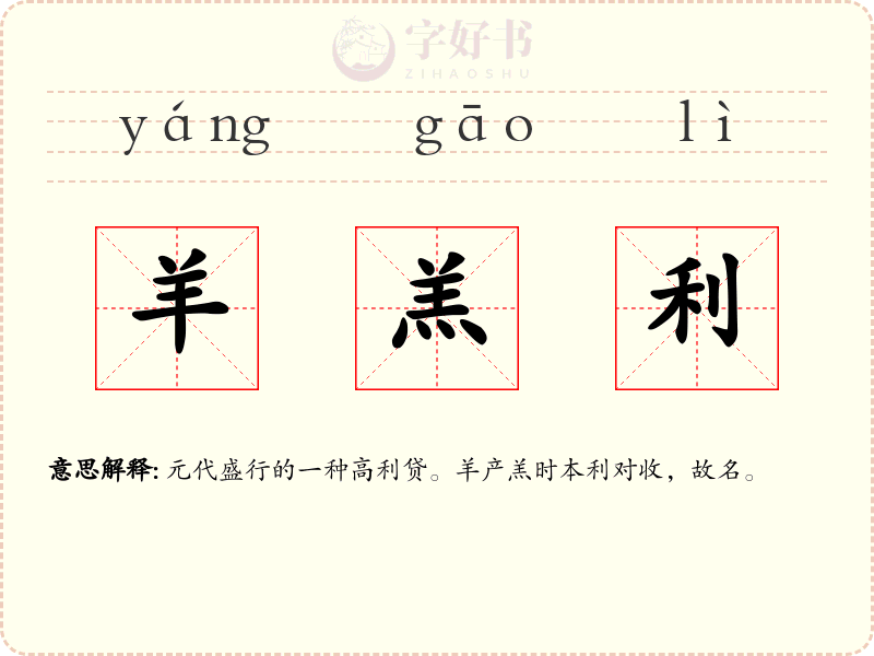羊羔利