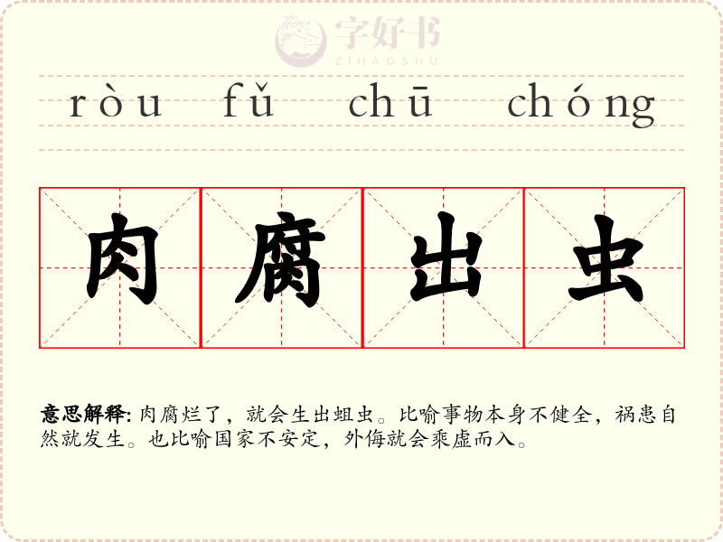 肉腐出虫