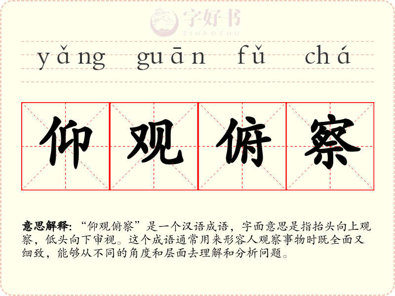 仰观俯察
