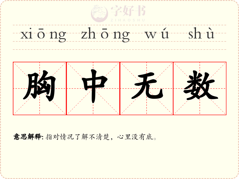 胸中无数