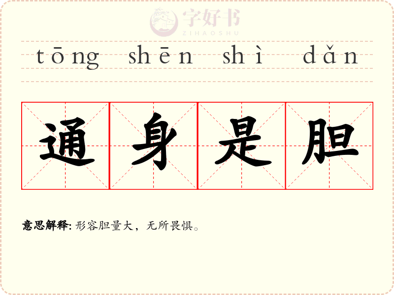 通身是胆