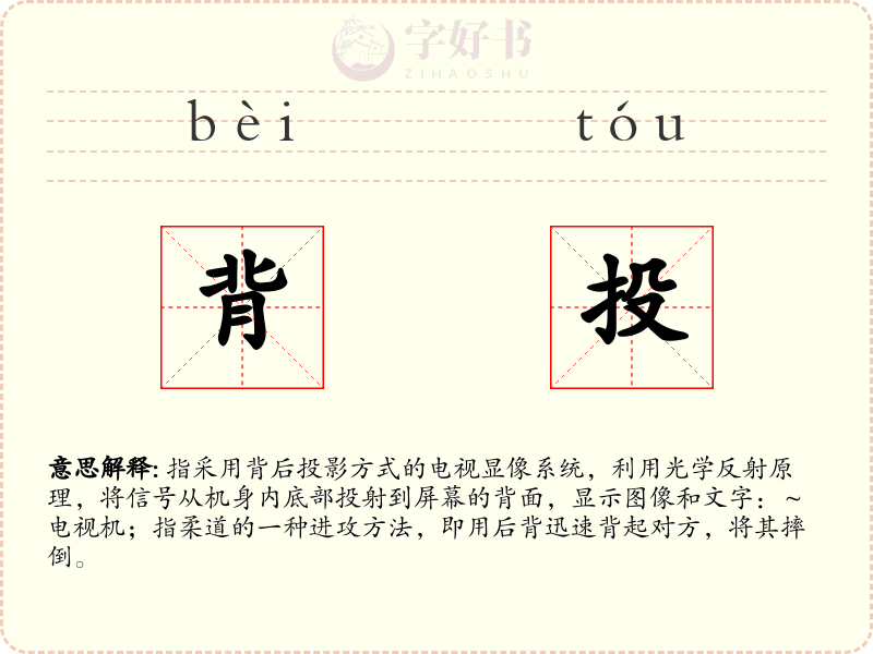 背投