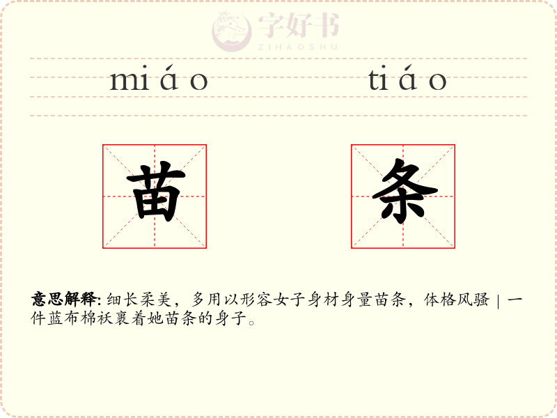 苗条