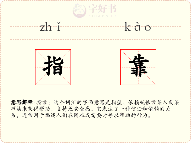 指靠