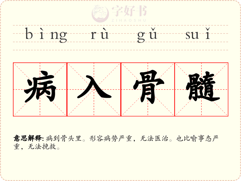 病入骨髓