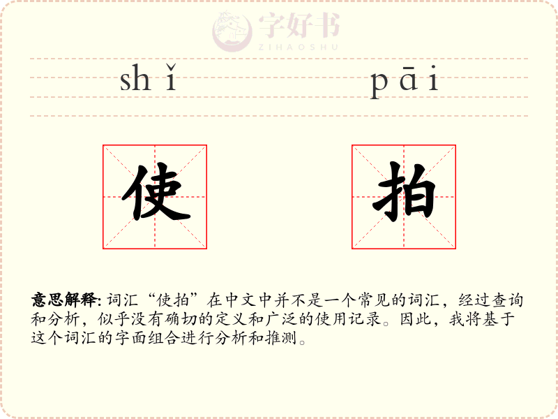 使拍