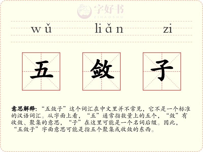 五敛子