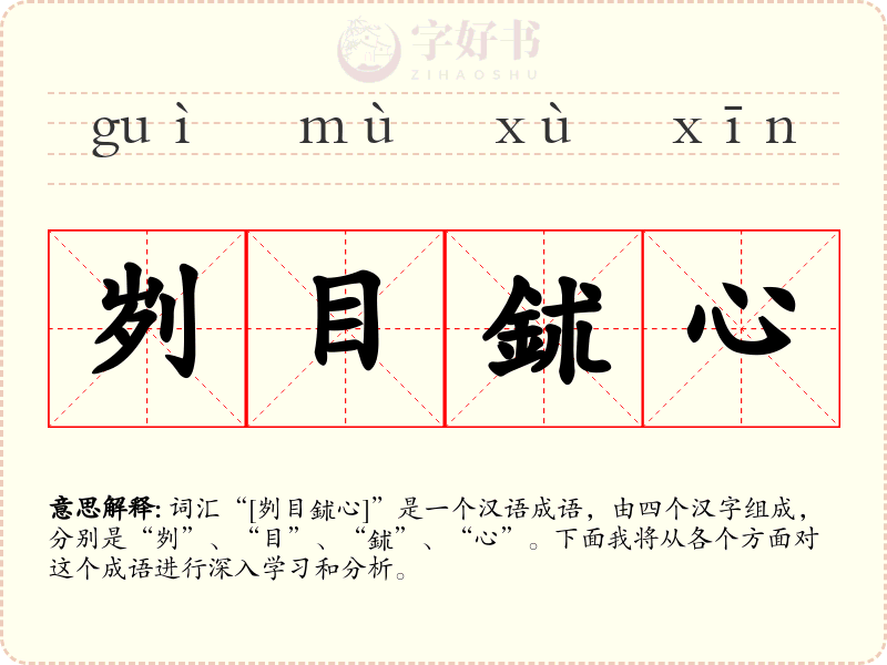 刿目鉥心