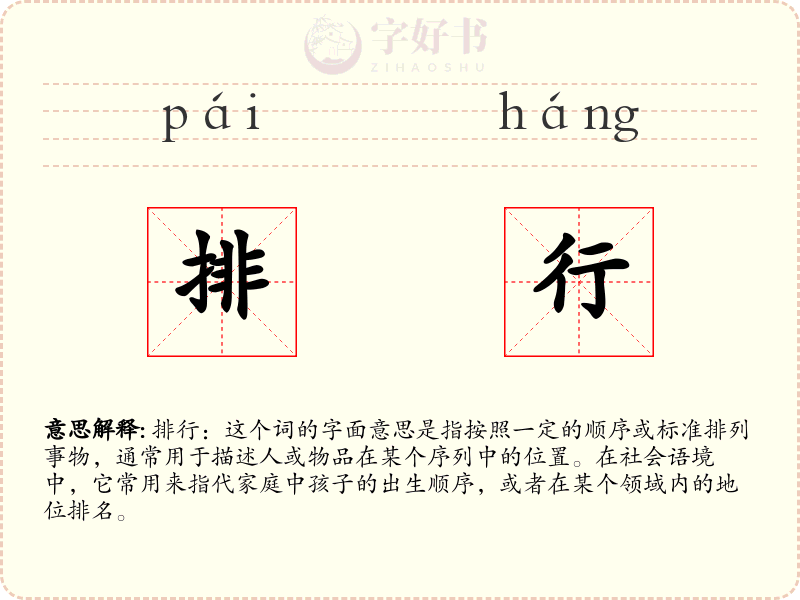 排行