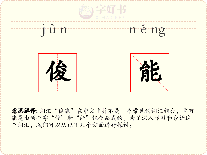 俊能
