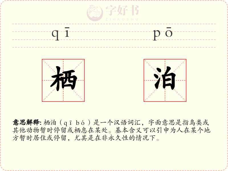 栖泊