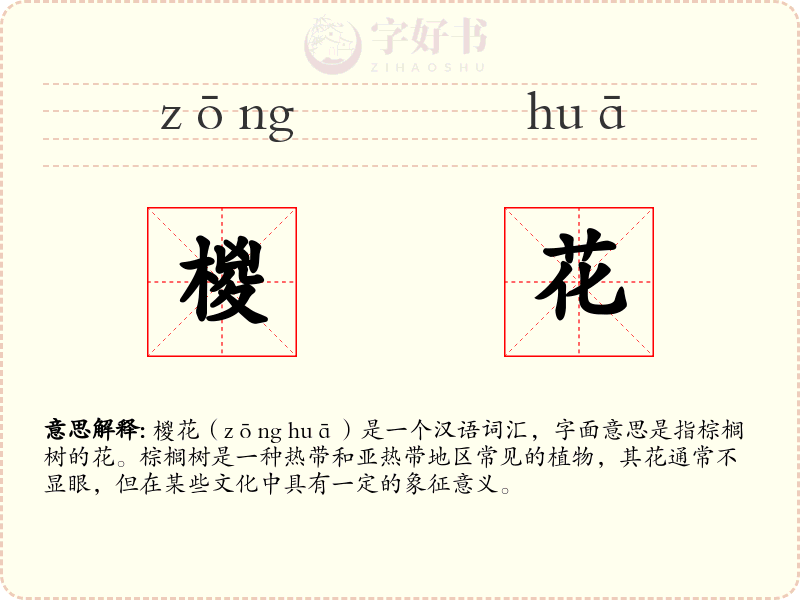 椶花