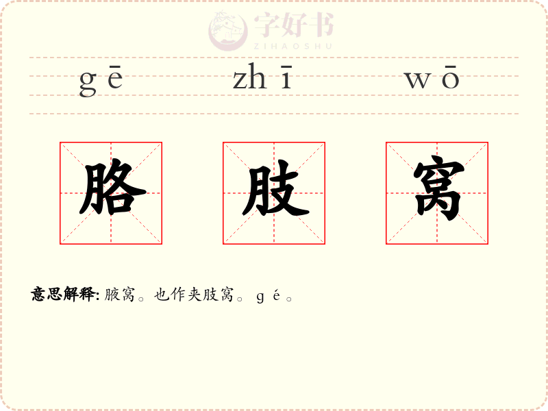胳肢窝
